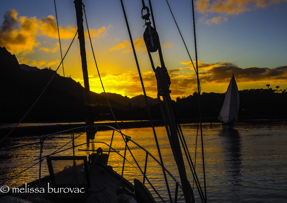 Sunset from the Lois Mae - Hawaii Ocean Photography